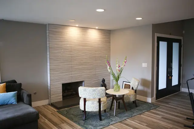 Living space remodeled by Regal Construction & Remodeling